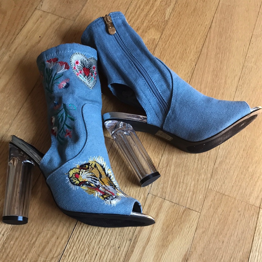 Open toed high heels